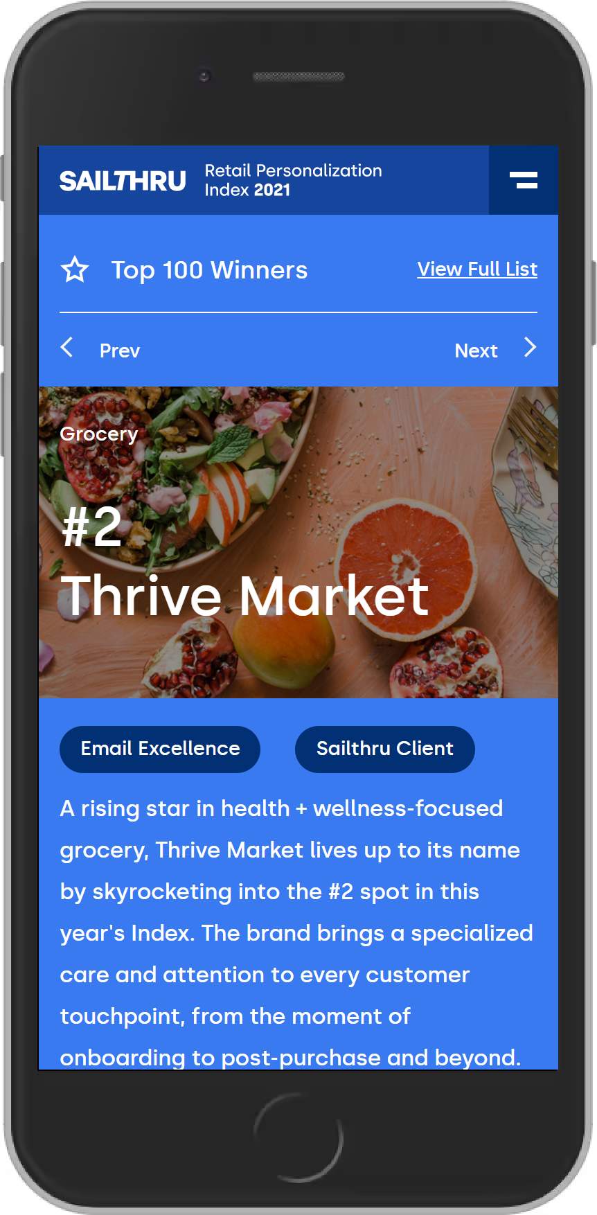Individual Brands Page - Mobile